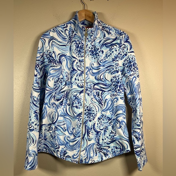 Lilly Pulitzer Tops - Lilly Pulitzer Leona Full Zip Size Large